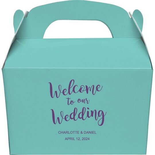Welcome to our Wedding Gable Favor Boxes